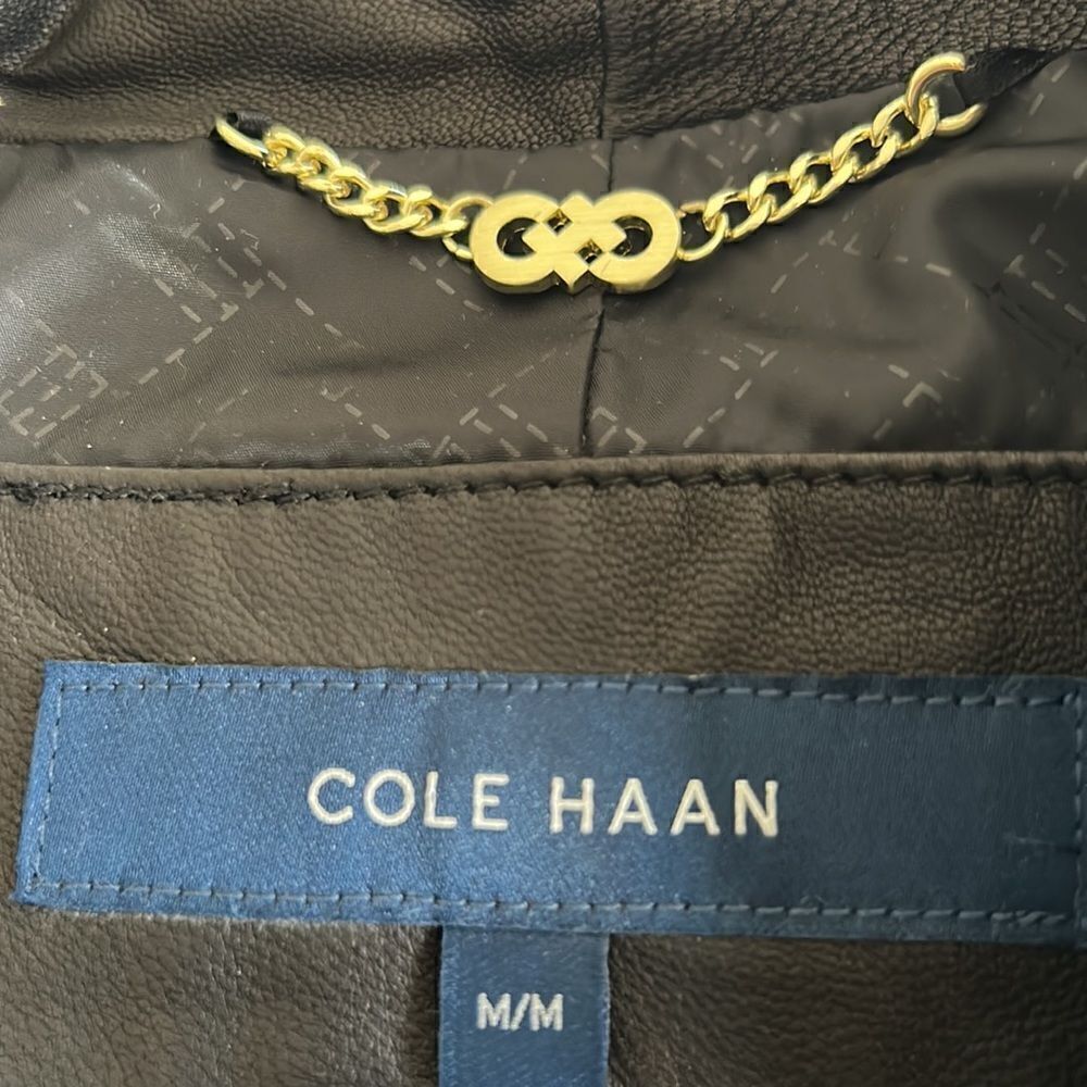 Cole Haan Leather Jacket - Picture 7 of 8